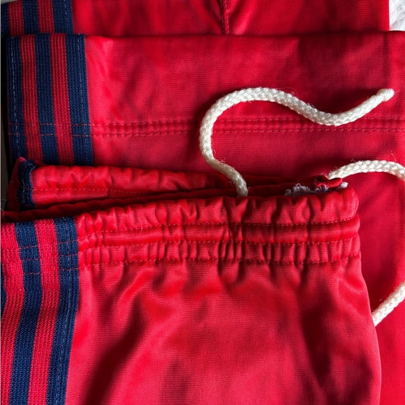 Vintage 80s Adidas ATP Tracksuit Set Size S/M Red Navy Jacket Pants Made in USA - Picture 7 of 9